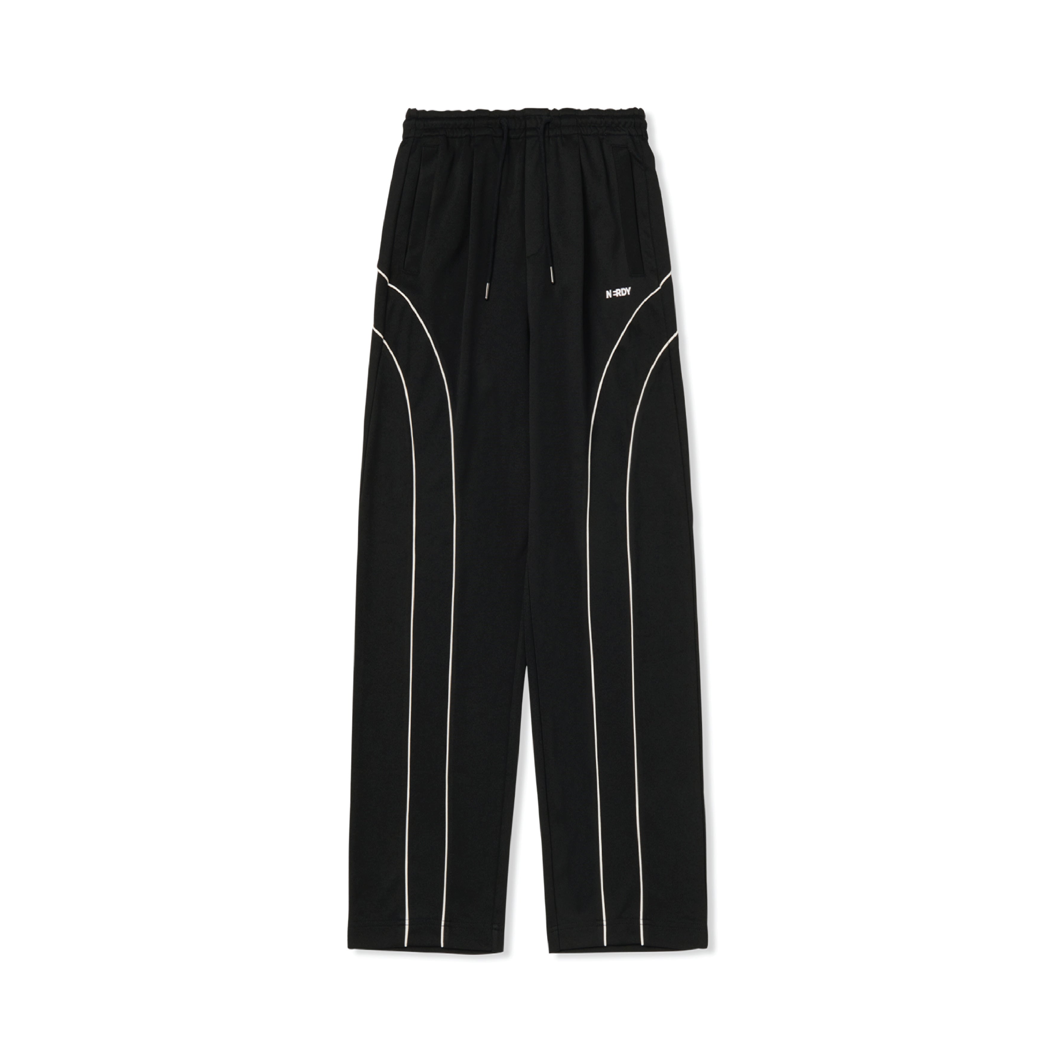 NERDY | Piping Wide Track Pants Black – SWAGANZ