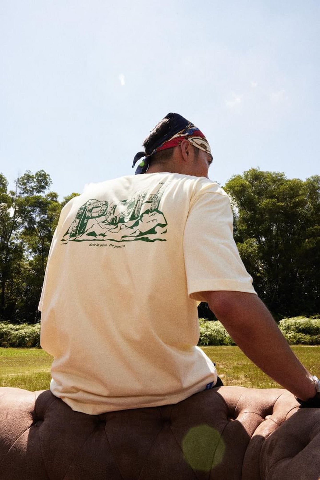 Dissyco x Swaganz | Landmark Tee Cream White