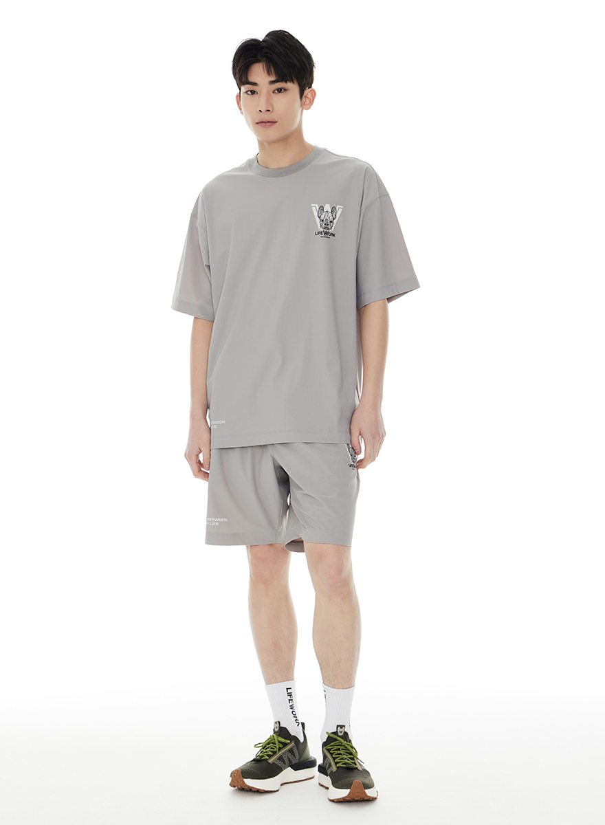 LIfeWork | Common Venturi Minimaladok S/S T-Shirt Light Grey