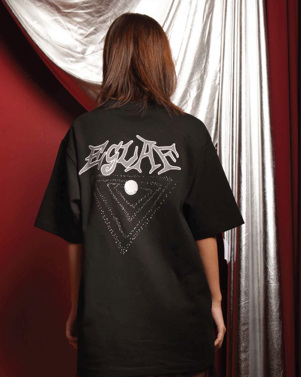 EGLAF | Galaxy Embroidery Logo Tee Black