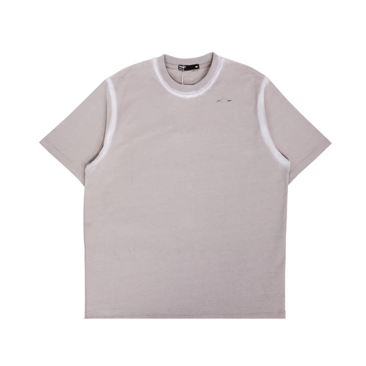 Society | Sprayed Edge T-Shirt Grey