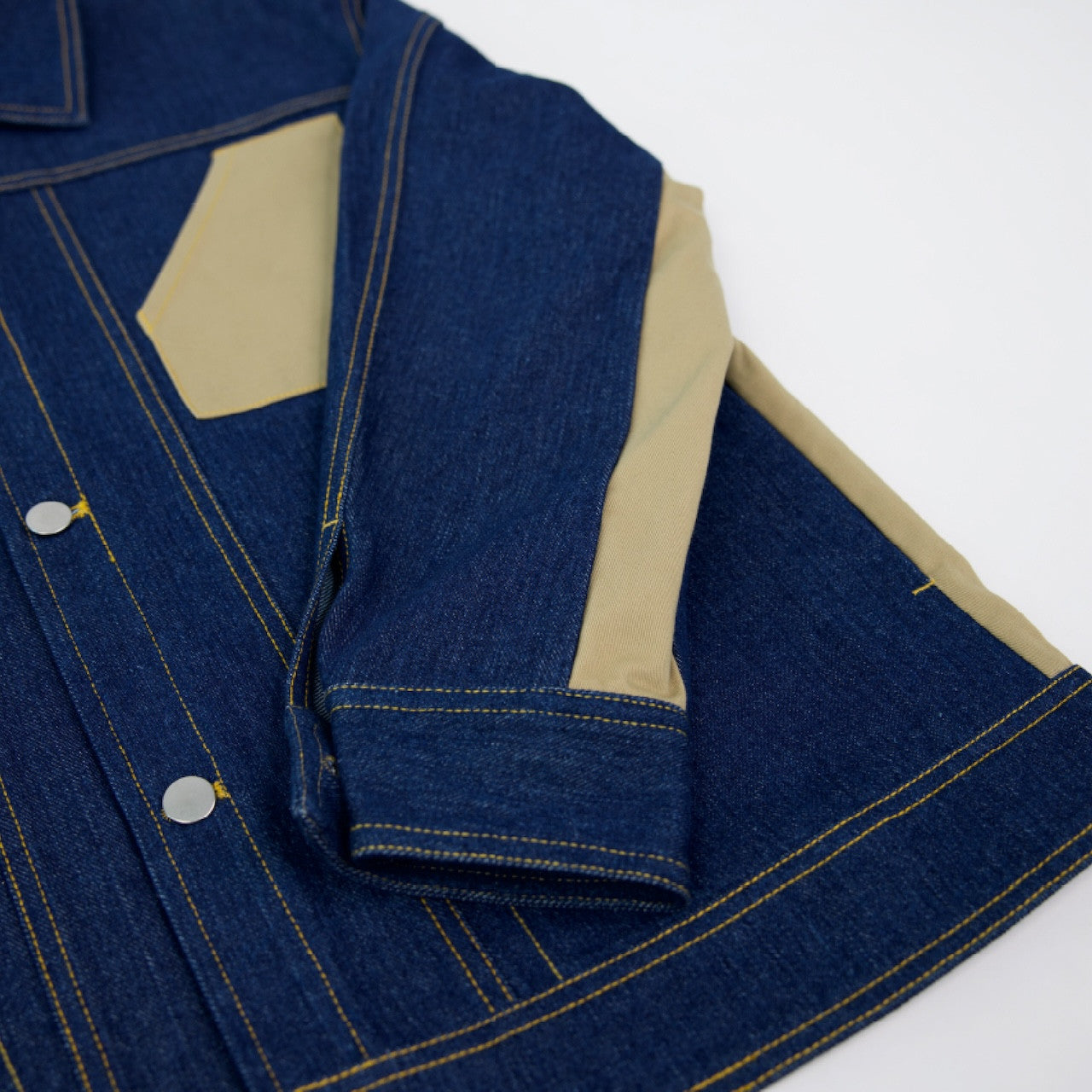 KEYNOTE | Denim Patch Jacket Blue