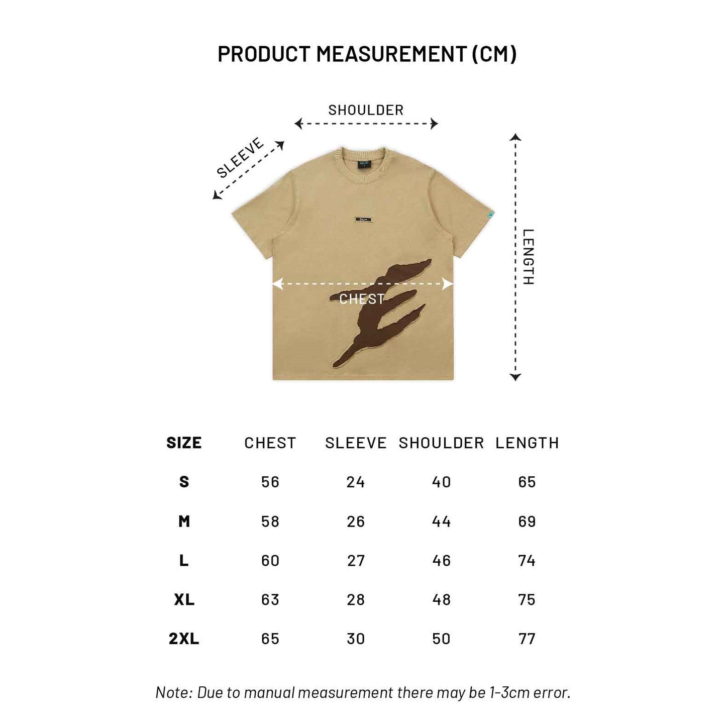 EGLAF | Fragments Reverse Applique Light Brown