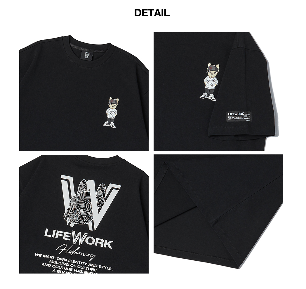 LifeWork | Mono Hipdok S/S T-Shirt Black