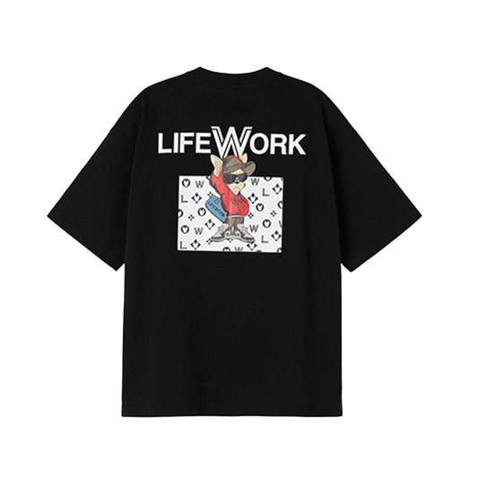 LifeWork | Hipdog Multi-Radogram S/S T-shirt Black