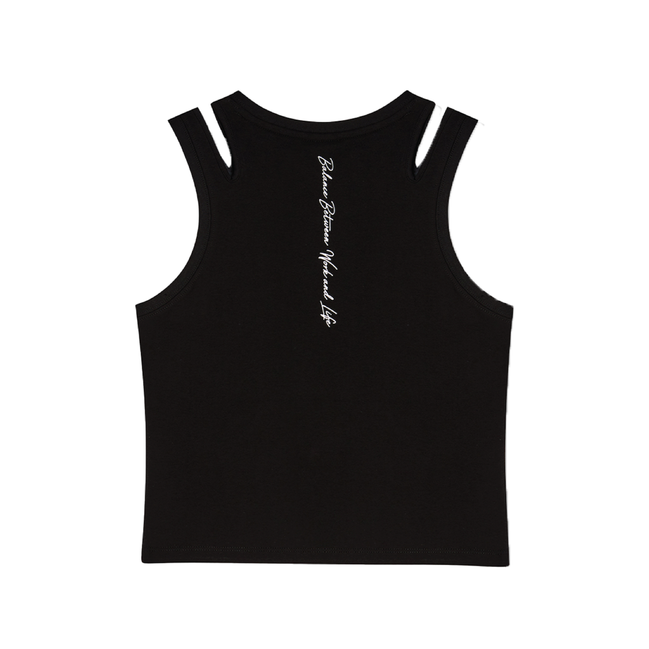 LifeWork | Women Shoulder Slit Sleeveless Black