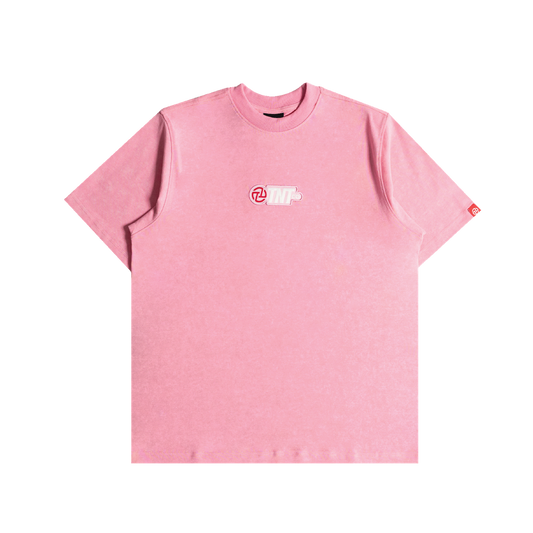 TNTCO | Acid Washed Logo Tee Pink