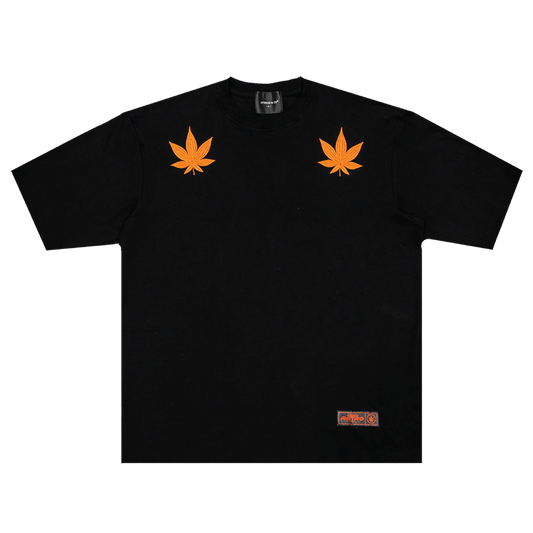 Stoned Retro | Maple UIP Tee Black