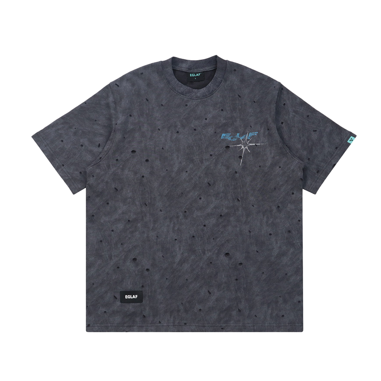 EGLAF | Stars Print Tee Light Grey