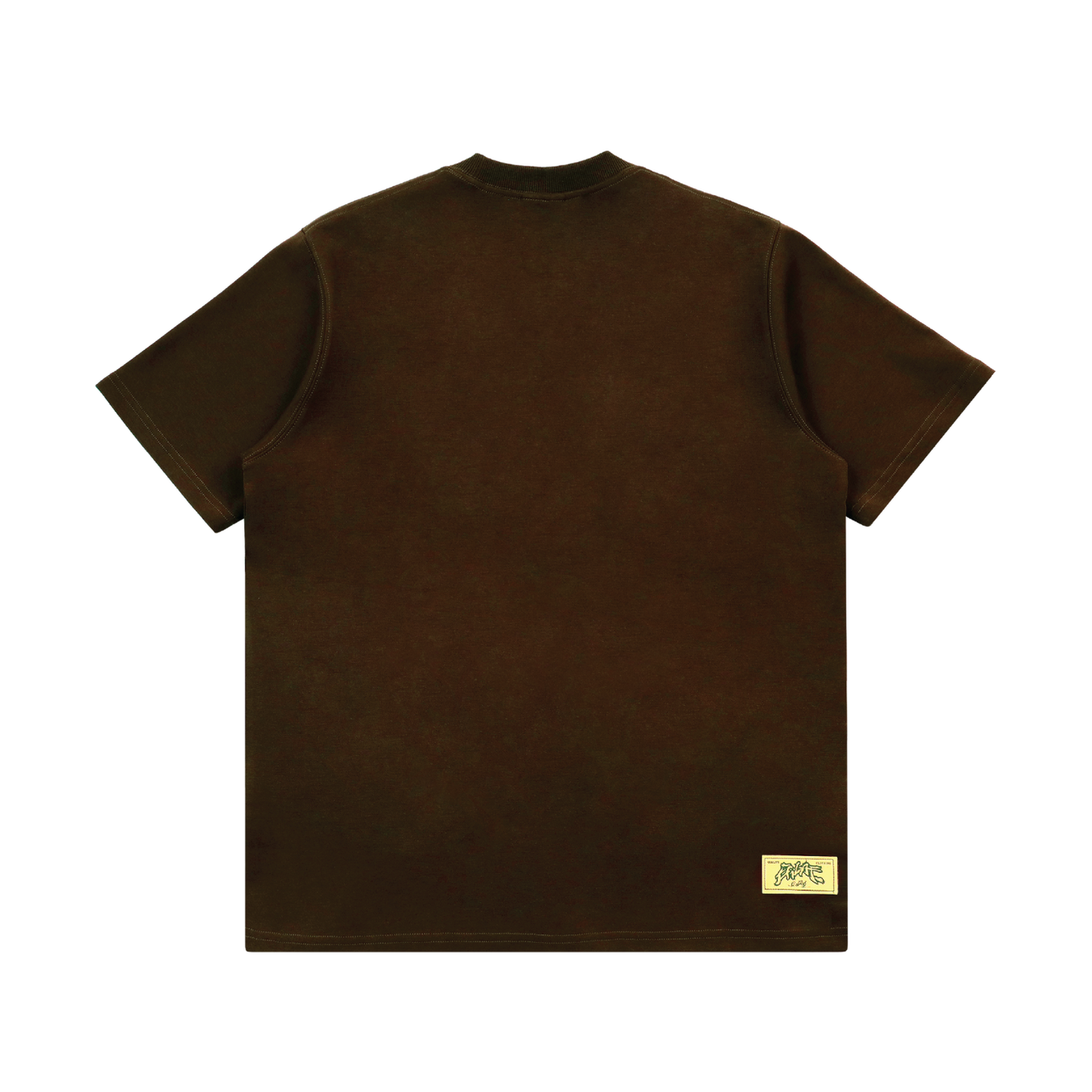 EGLAF | Fragments Mixed Typo Tee Brown