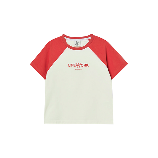 LifeWork | Soft Raglan S/S T-shirt Coral