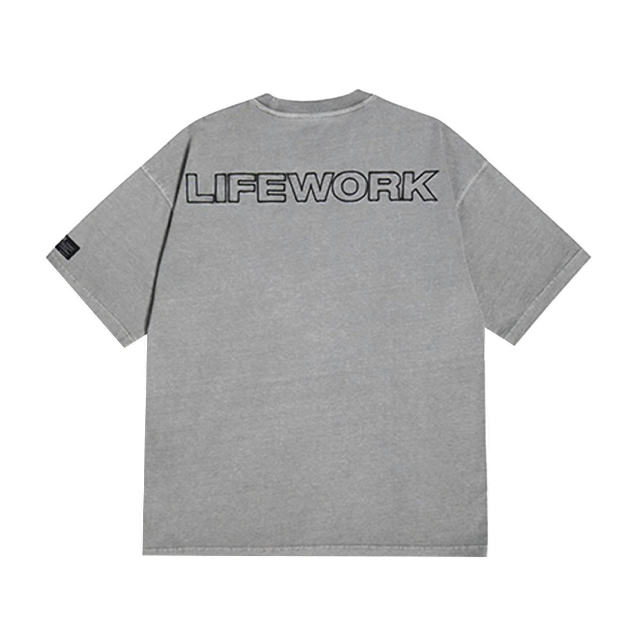 LifeWork | Pigment Embroidery S/S T-shirt Grey