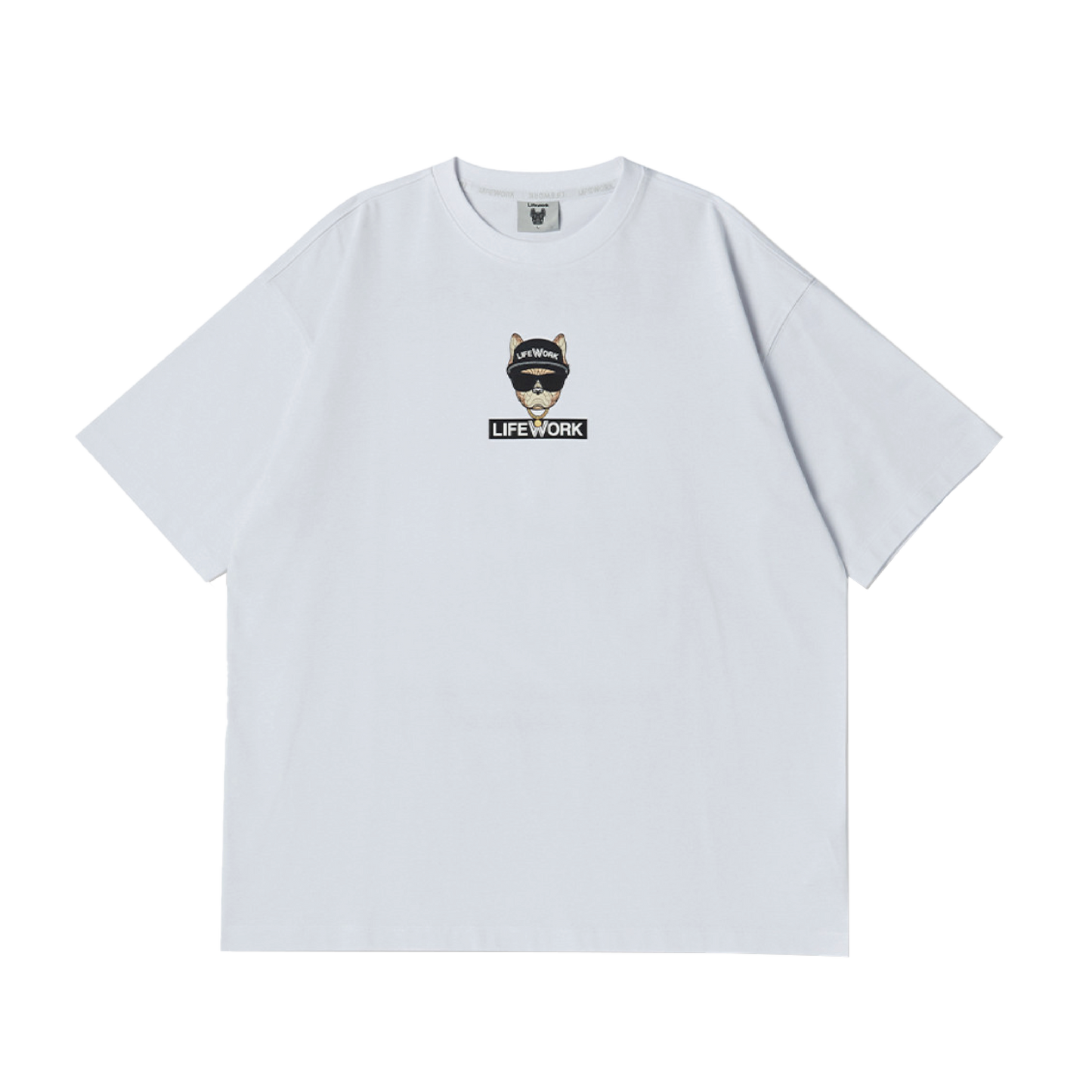 LifeWork | Checkerboard Hipdok S/S T-Shirt White