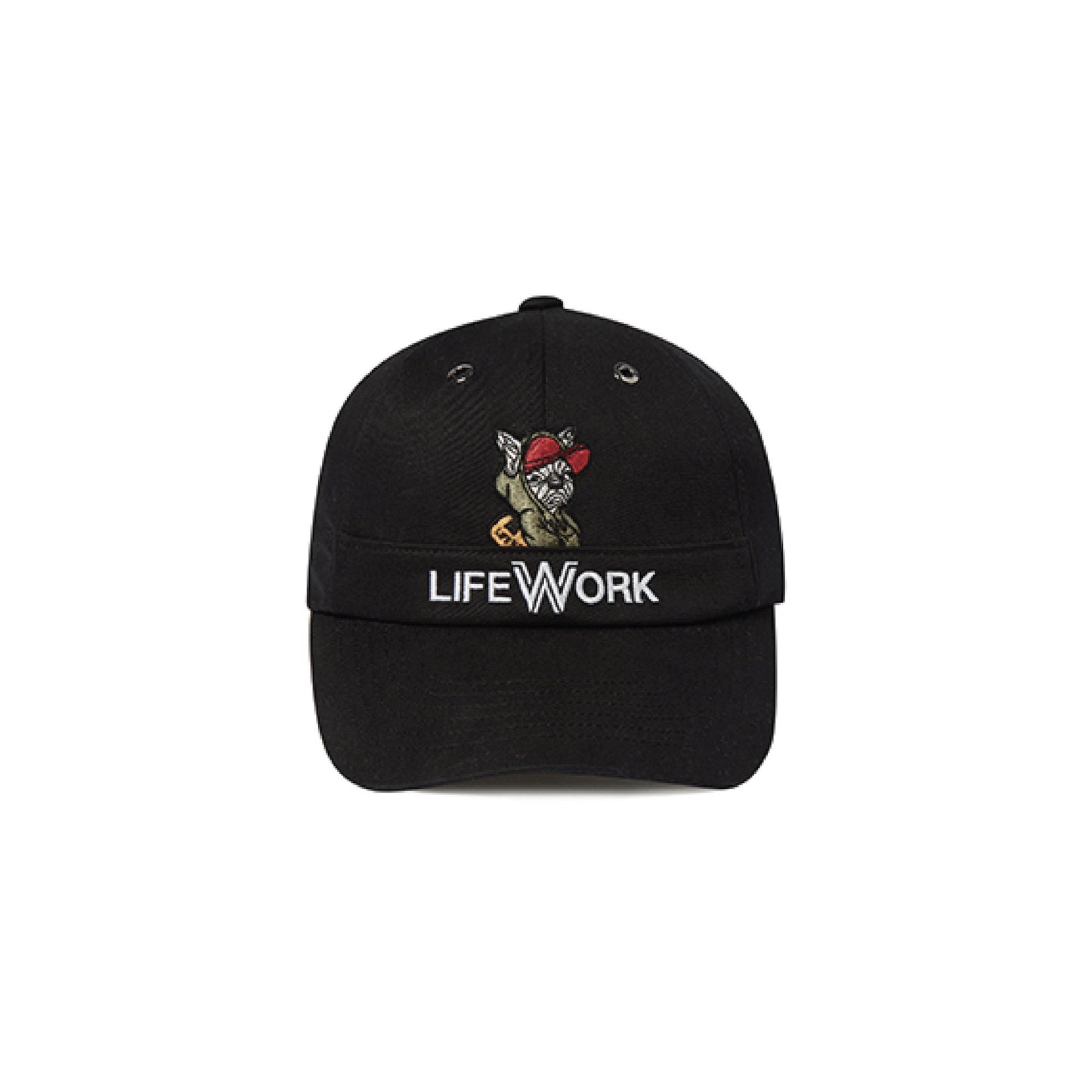 LifeWork | Hidden Hip-Dog Soft Ball Cap Black