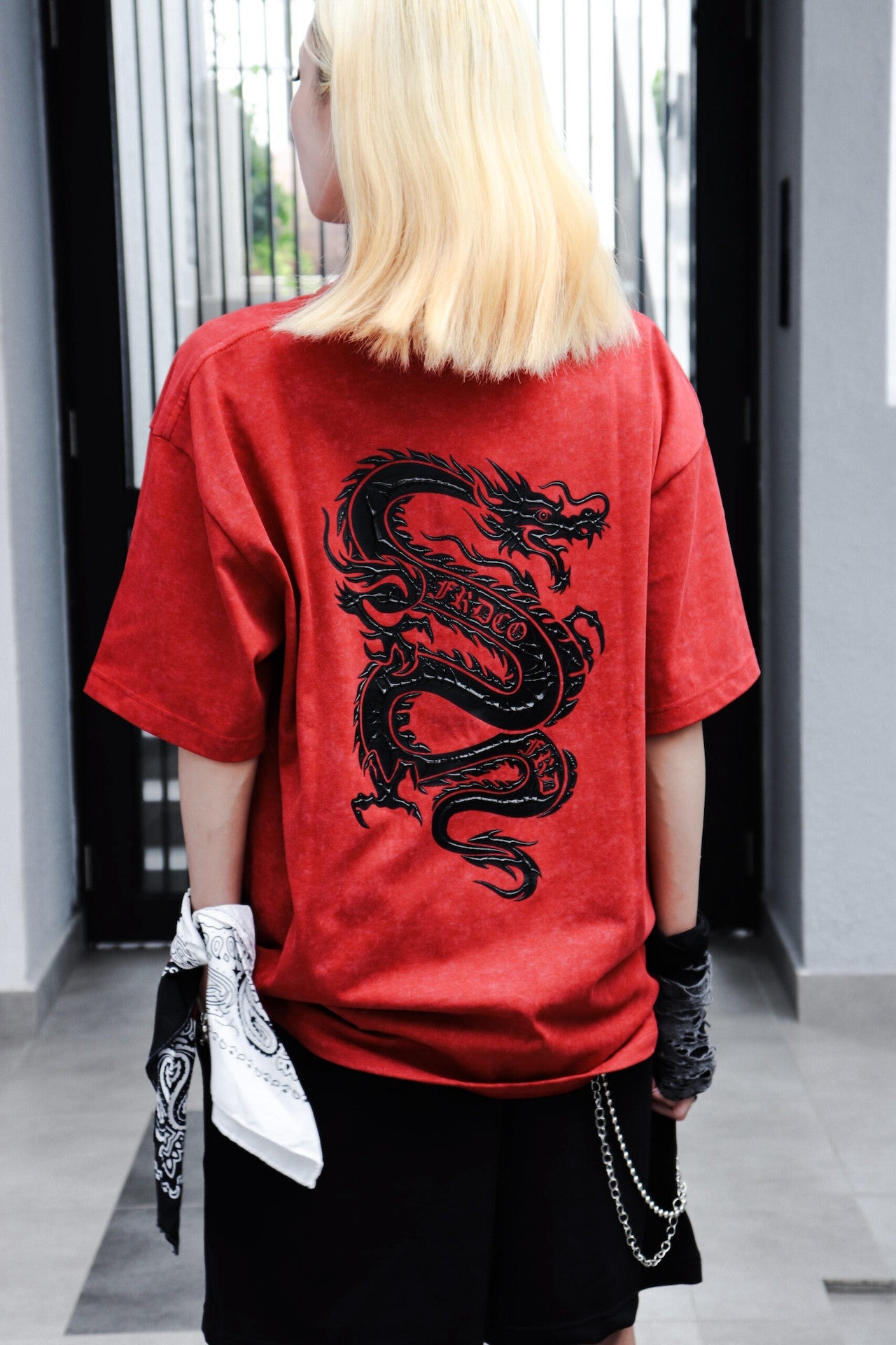 FRDCO | Stoned Dark Dragon Tee Red