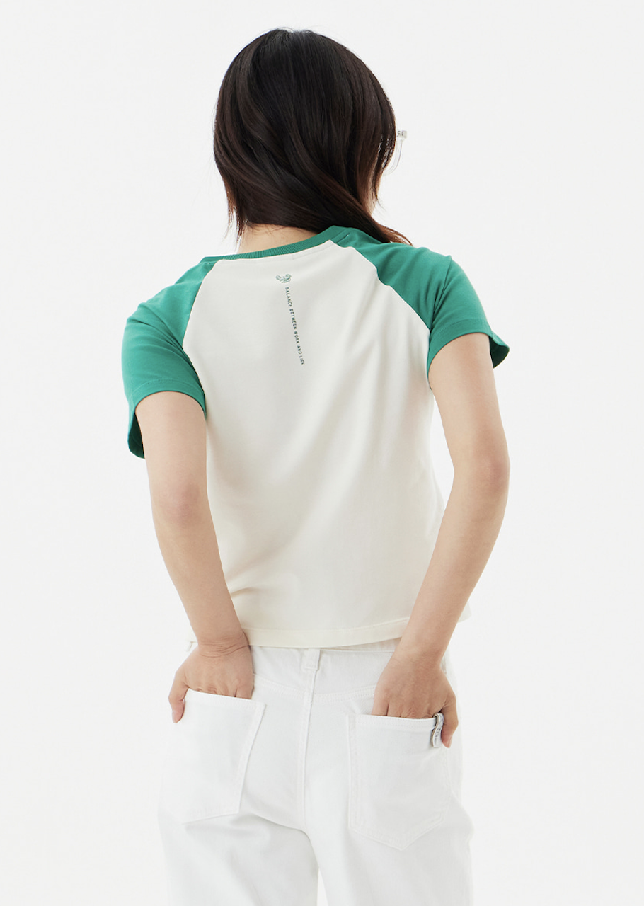 LifeWork | Soft Raglan S/S T-shirt Green