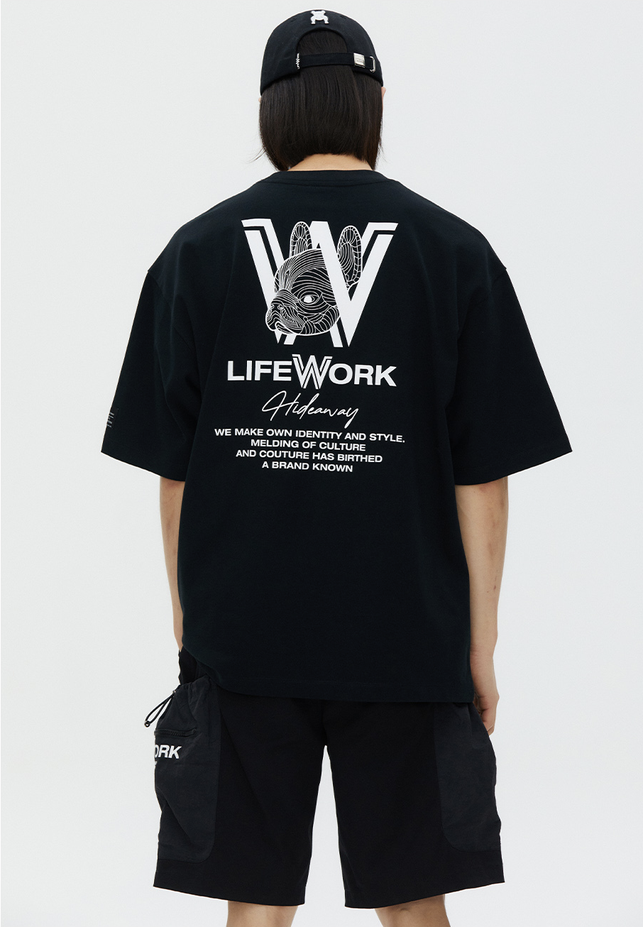 LifeWork | Mono Hipdok S/S T-Shirt Black