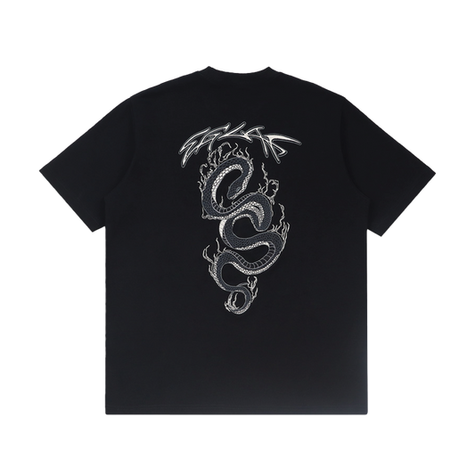 EGLAF | Flaming Serpent Tee Black