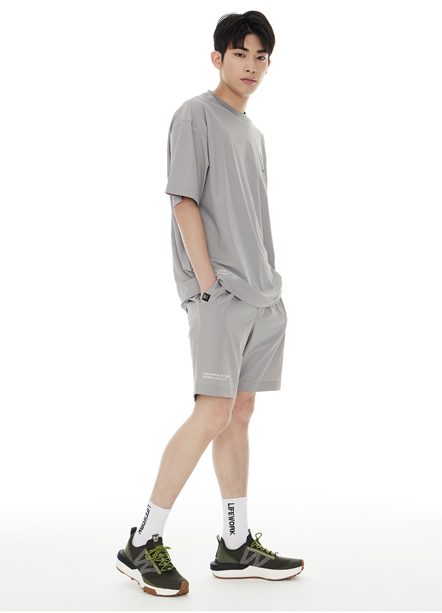 LifeWork | Common Venturi Minimal Ladog Short Pants Light Grey