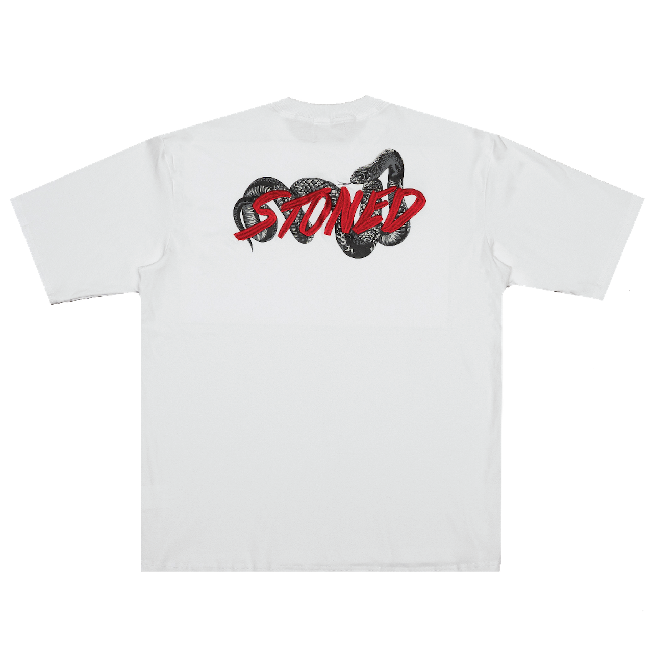 Stoned | Genetic Snake Tee White