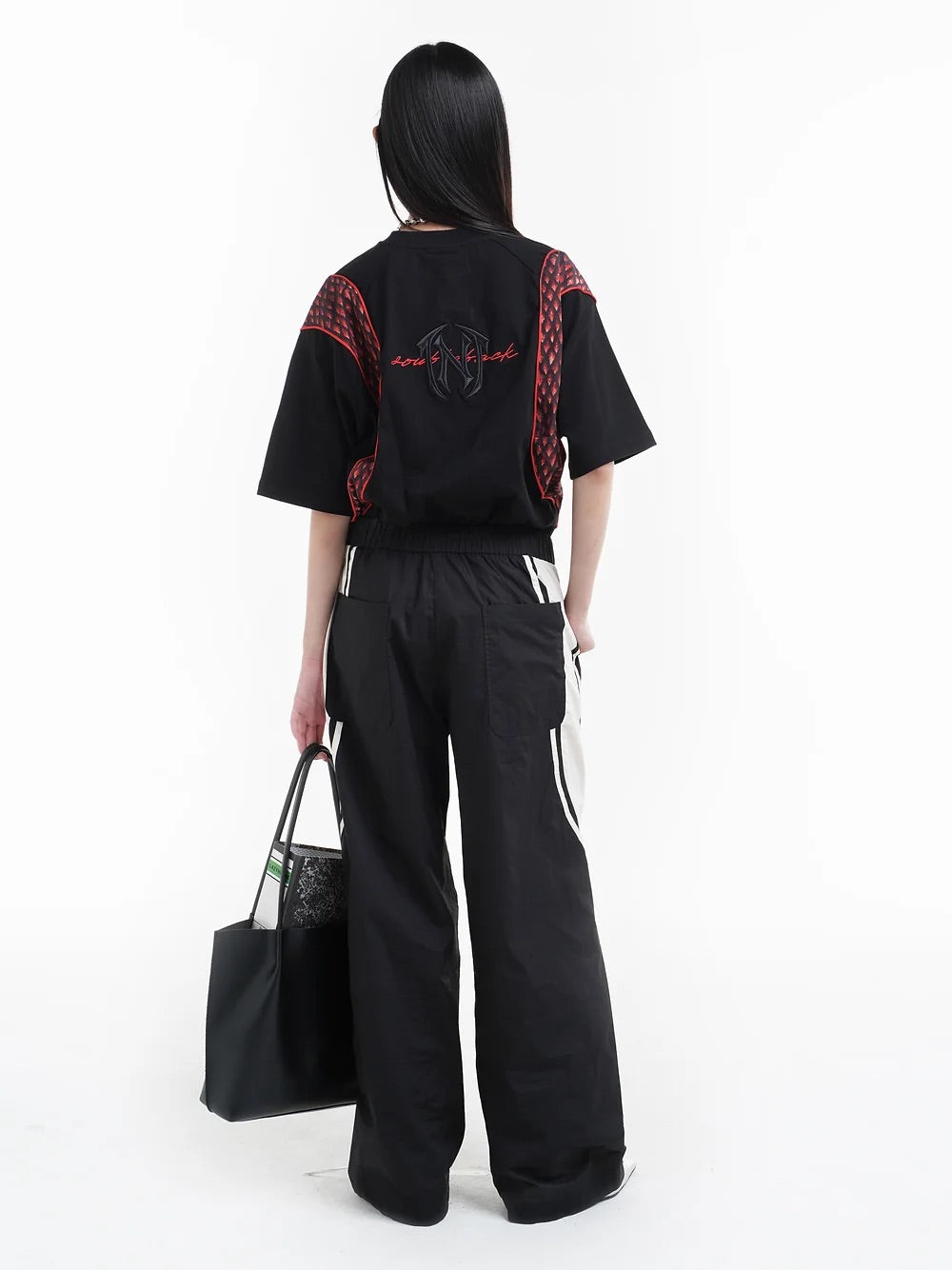 Doubleback | Dragon Skin Oversized T-Shirt Black