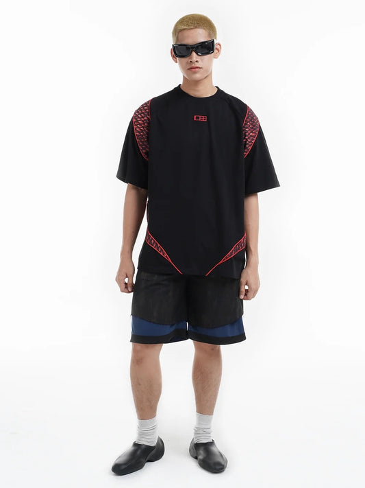 Doubleback | Dragon Skin Oversized T-Shirt Black