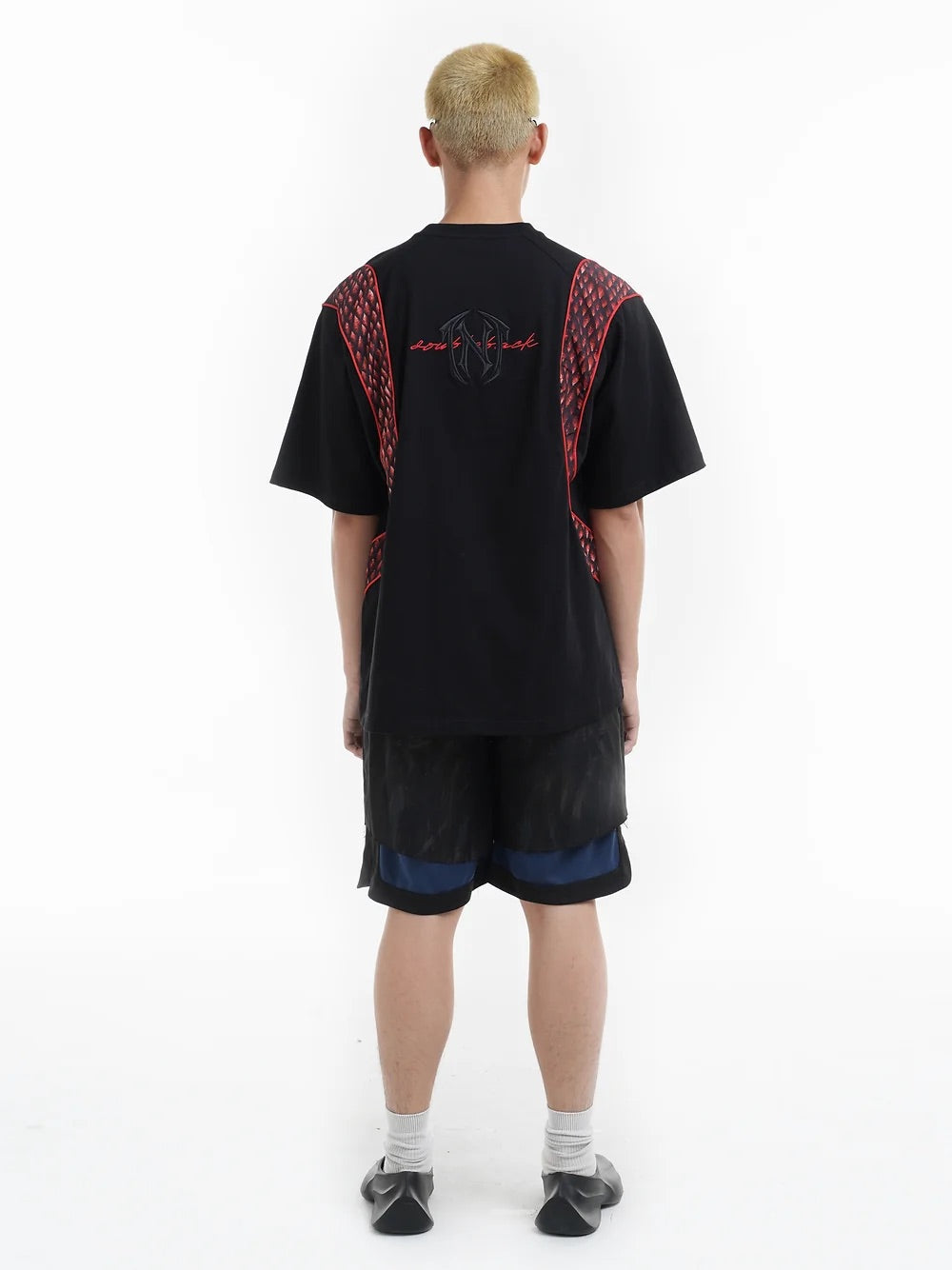 Doubleback | Dragon Skin Oversized T-Shirt Black