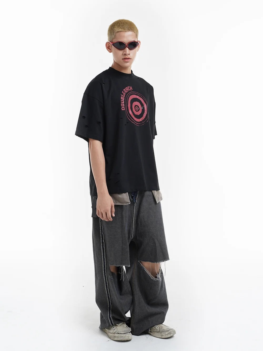 Doubleback | Archery Oversized T-Shirt Black