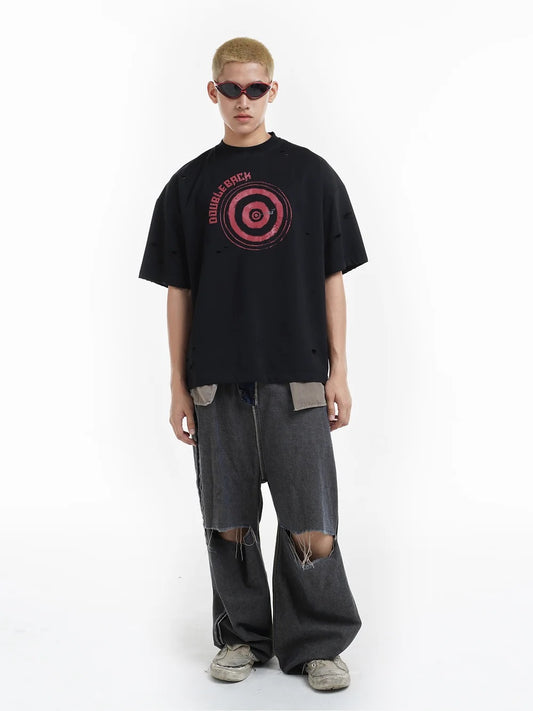 Doubleback | Archery Oversized T-Shirt Black