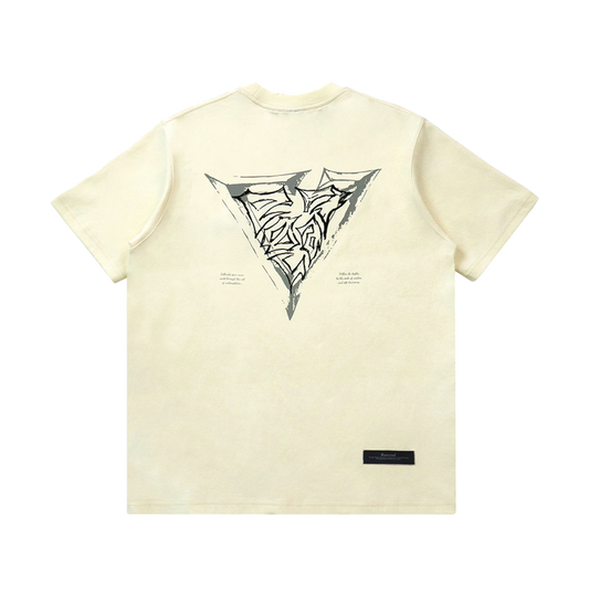 EGLAF | RC Embroidery Logo Tee Cream White