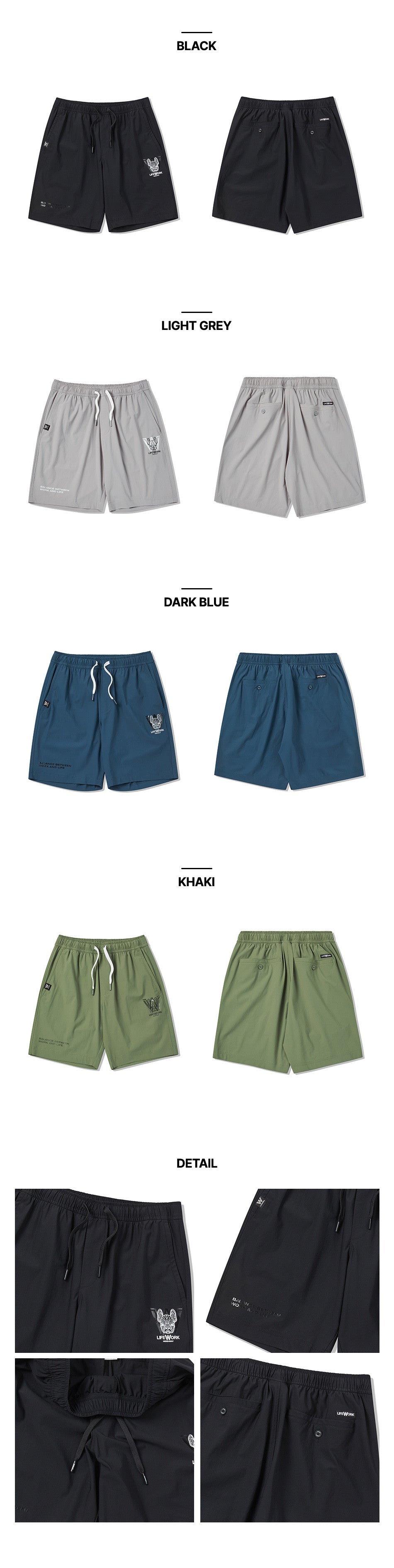 LifeWork | Common Venturi Minimal Ladog Short Pants Dark Blue