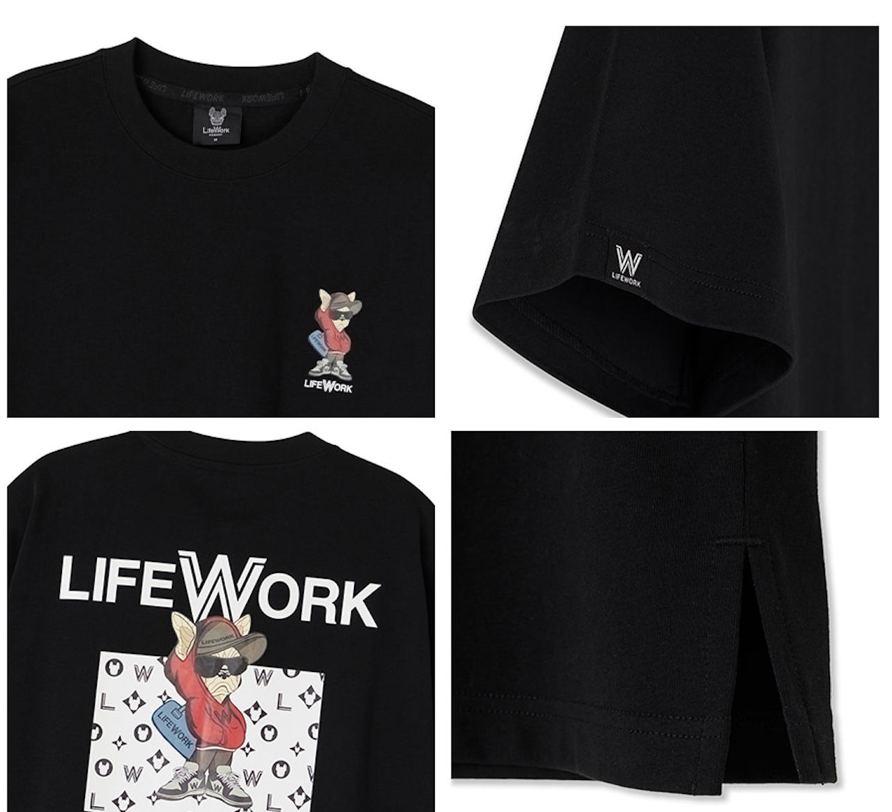 LifeWork | Hipdog Multi-Radogram S/S T-shirt Black