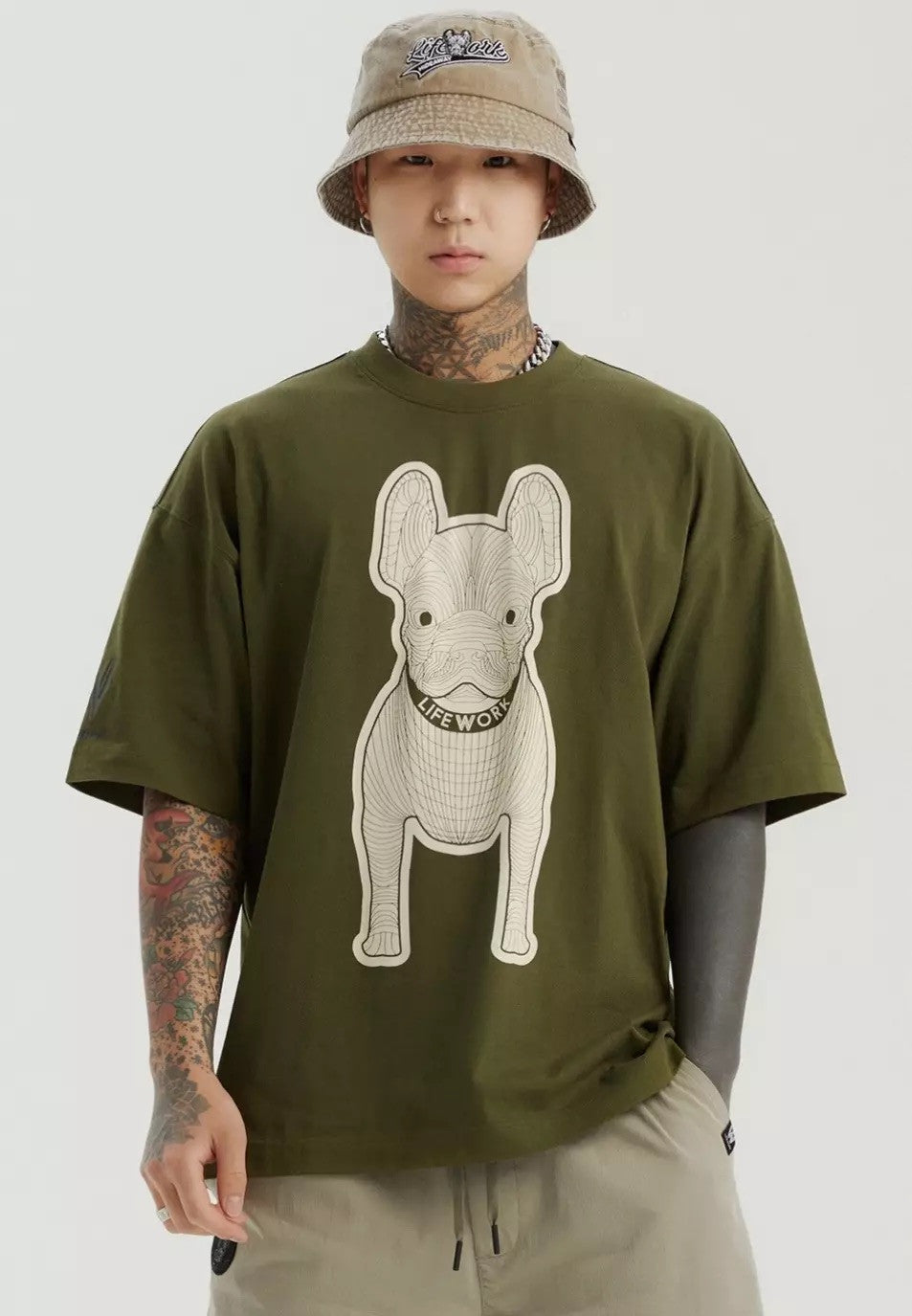 LifeWork | Silket Ladoc S/S T-Shirt Khaki