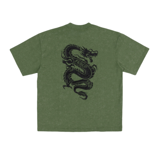 FRDCO | Stoned Dark Dragon Tee Green