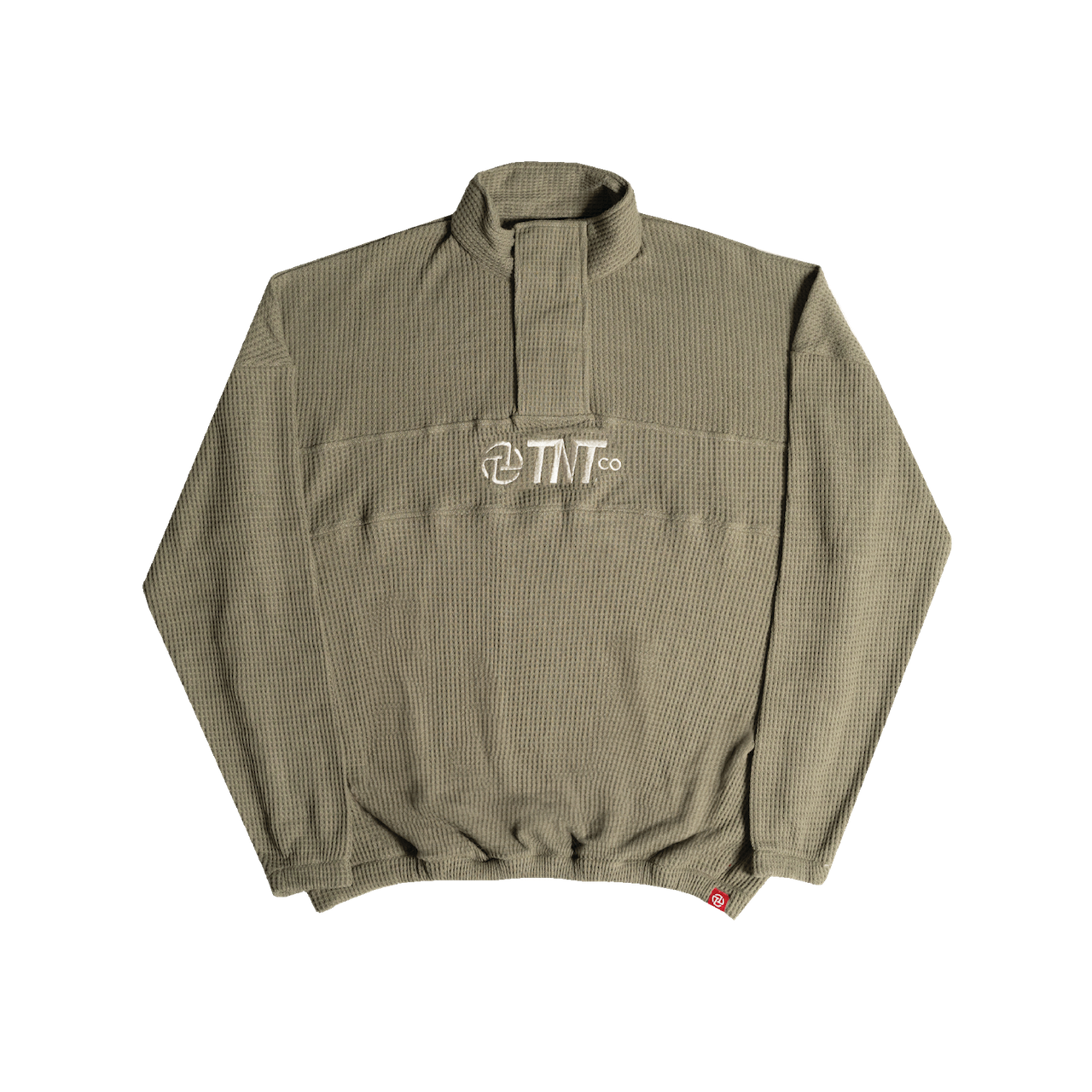 TNTCO | Logo Waffle Pullover Olive