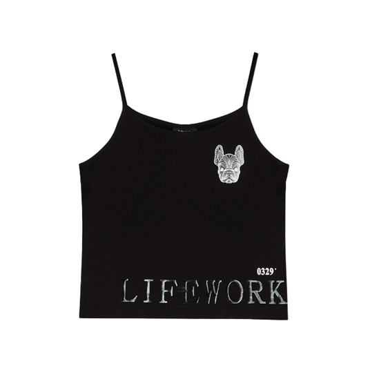 LifeWork | Women Single Slit Sleeveless Black