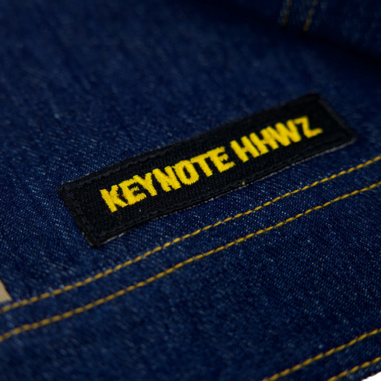 KEYNOTE | Denim Patch Jacket Blue