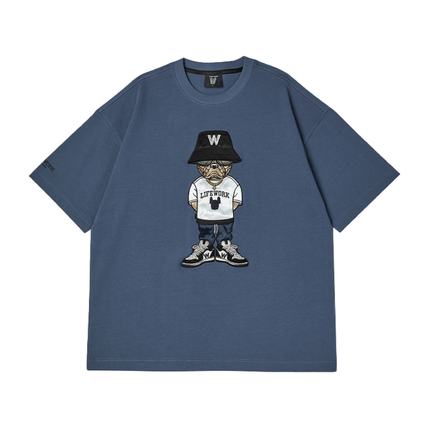 LifeWork | Hipdok Applique S/S T-Shirt Navy