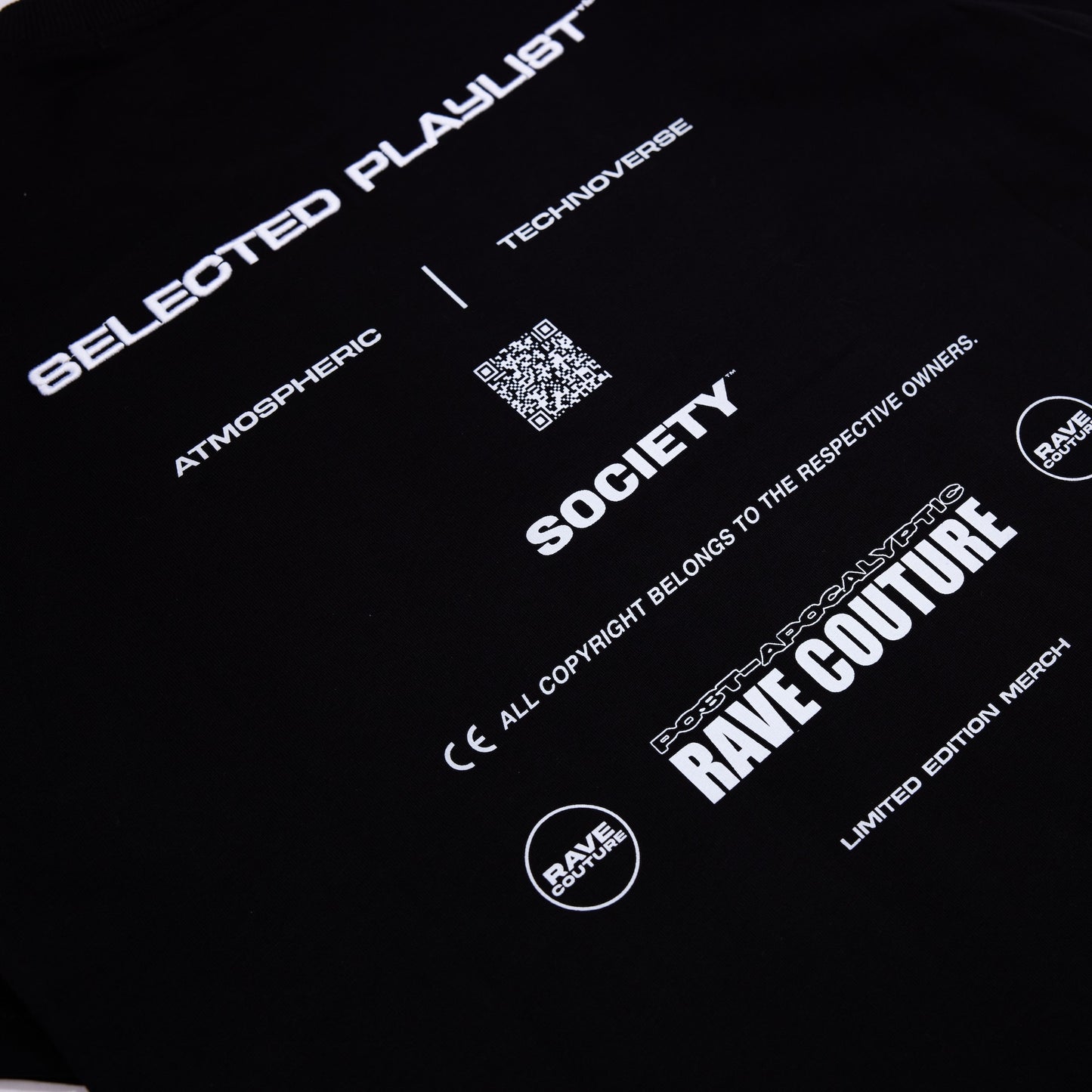 Society | Selected Playlist T-Shirt Black