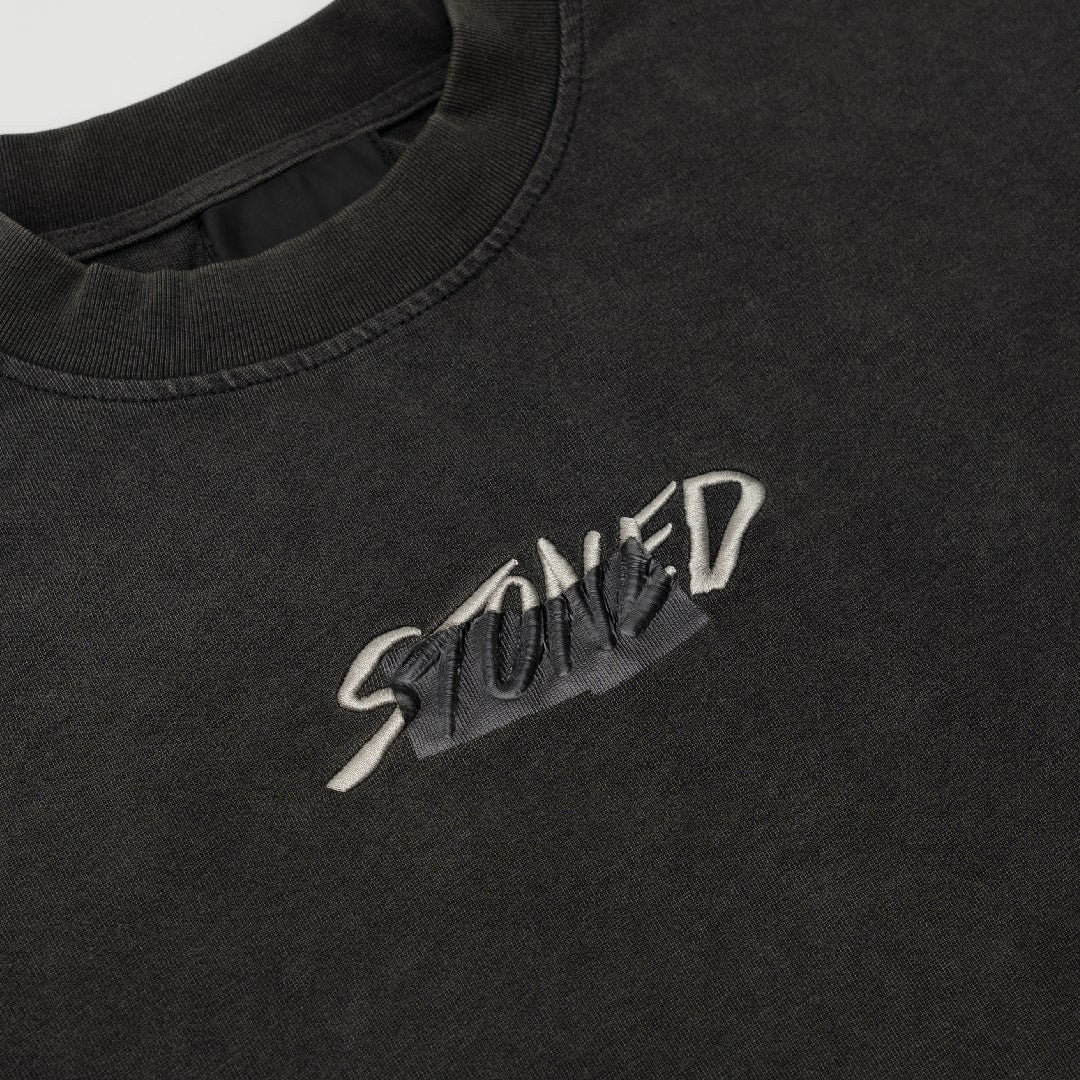 Stoned Void | Stamp Genetic Washed Tee Black