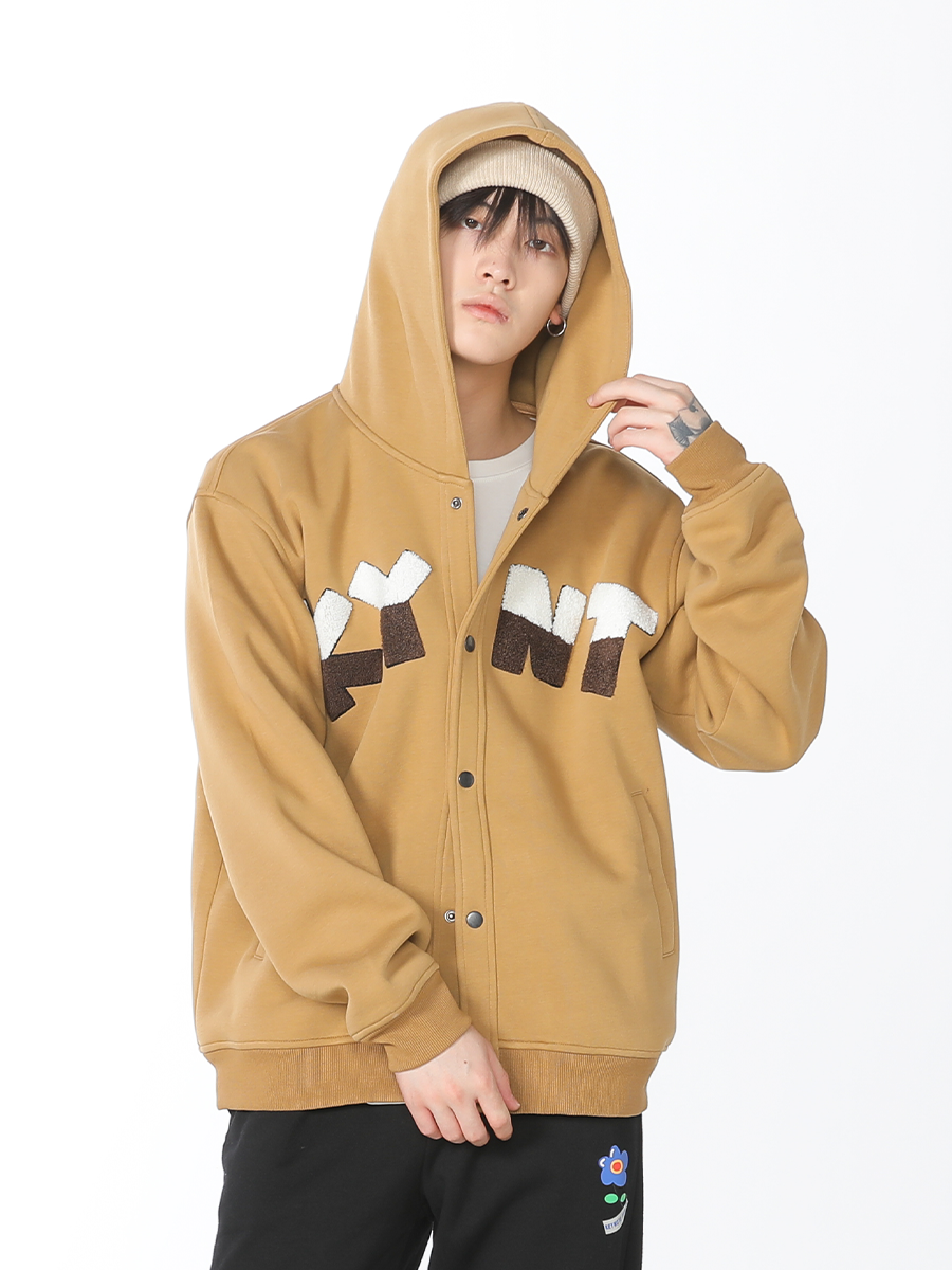 KEYNOTE | Patch Logo Jacket Brown