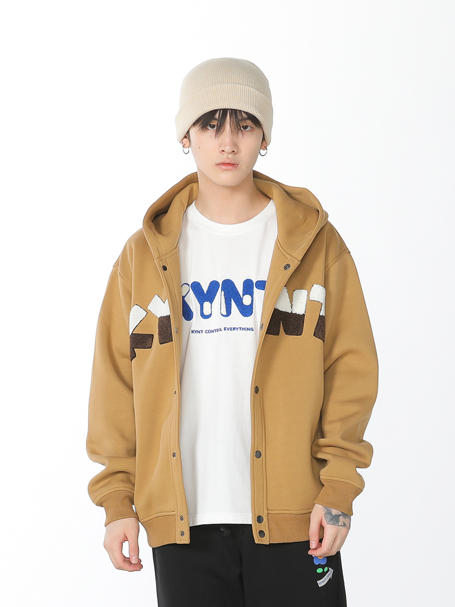 KEYNOTE | Patch Logo Jacket Brown