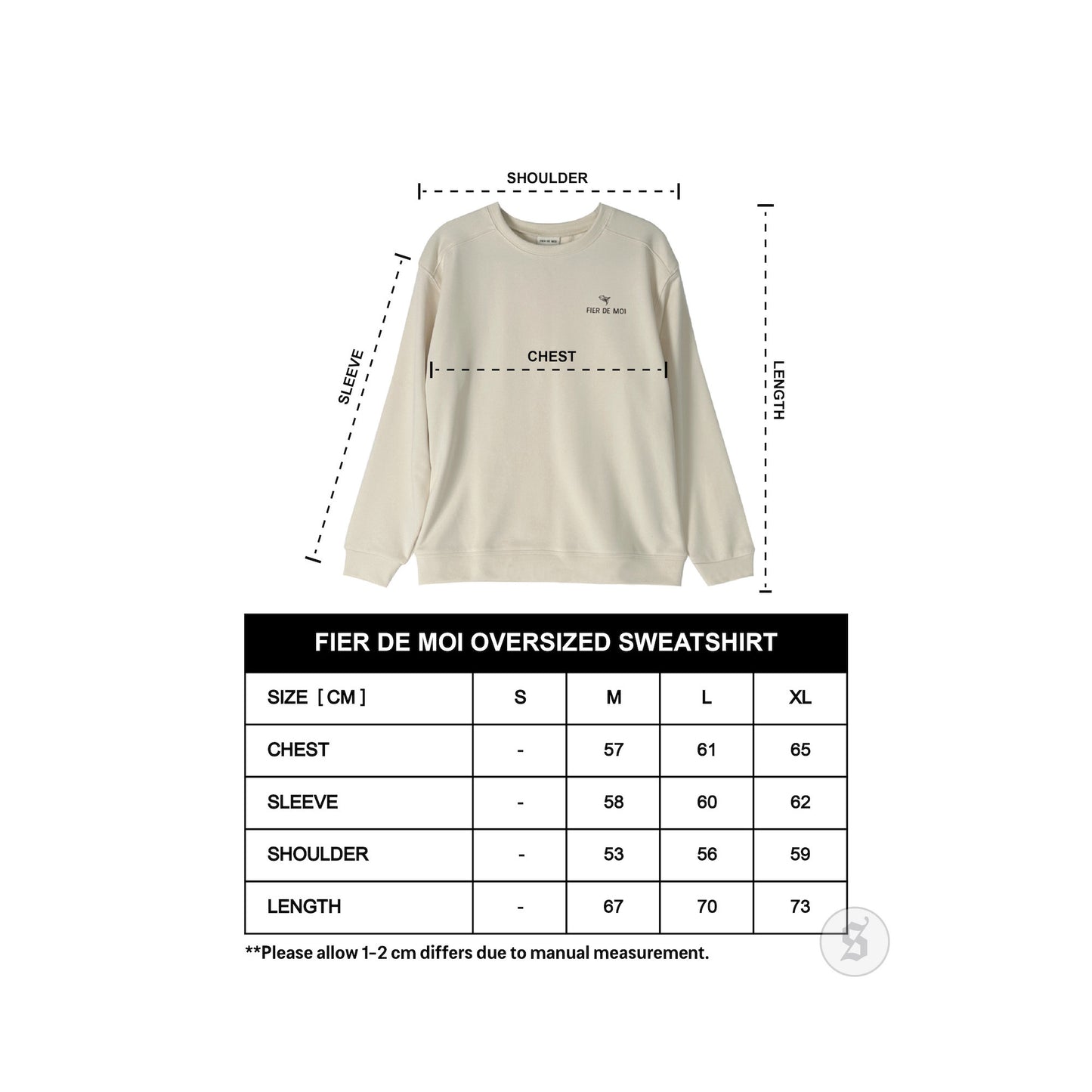 FIER DE MOI | Metaverse Dragon Print Long Sleeve Sweatshirt Ivory