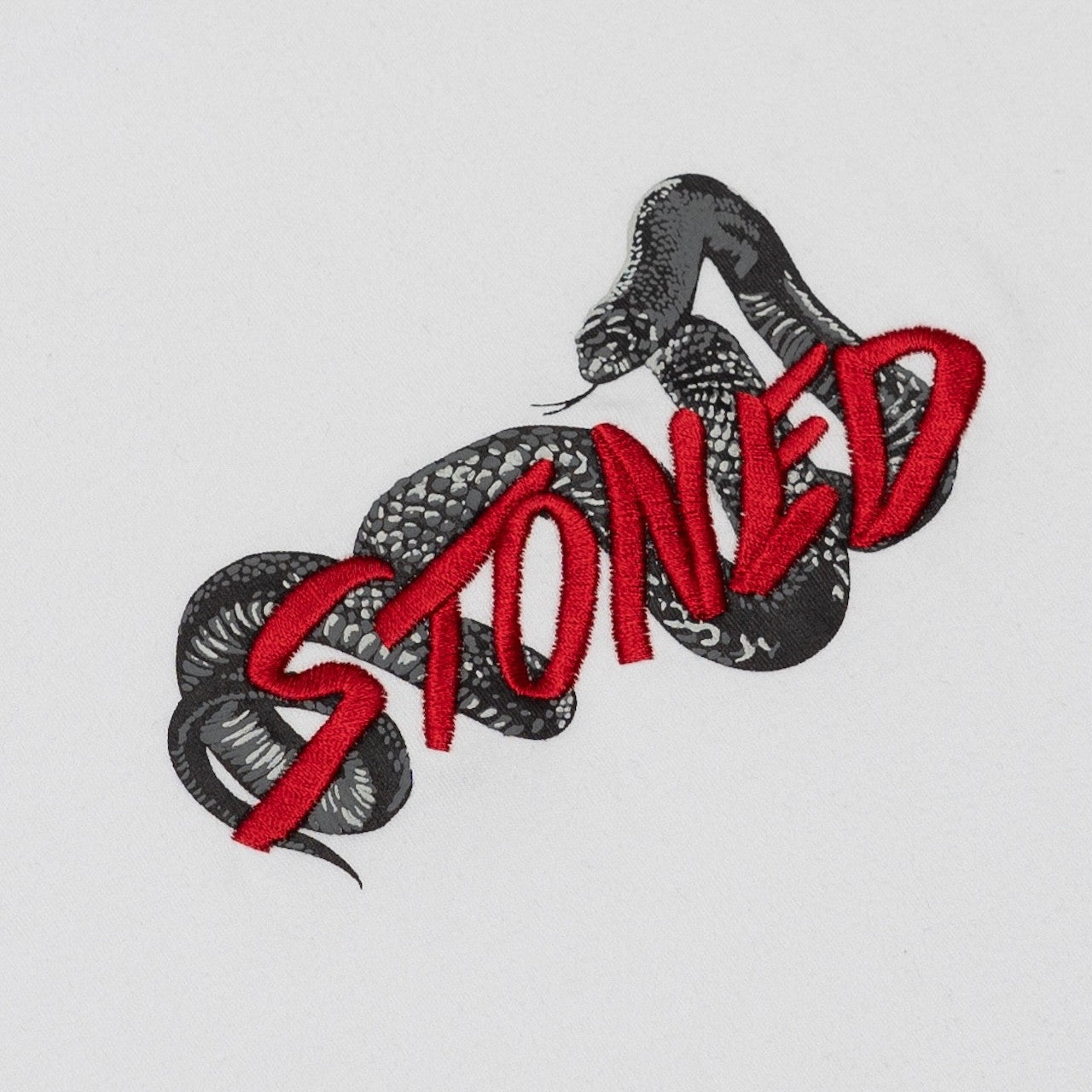 Stoned | Genetic Snake Tee White