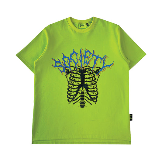 Society | Skeleton Tee Neon