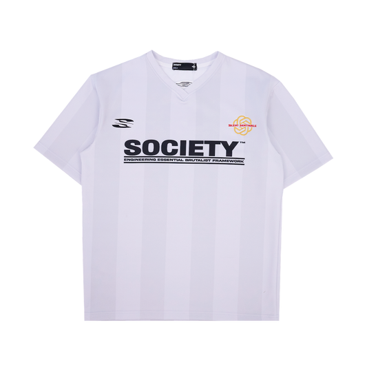 Society | ⁠Striped Jersey White/Grey