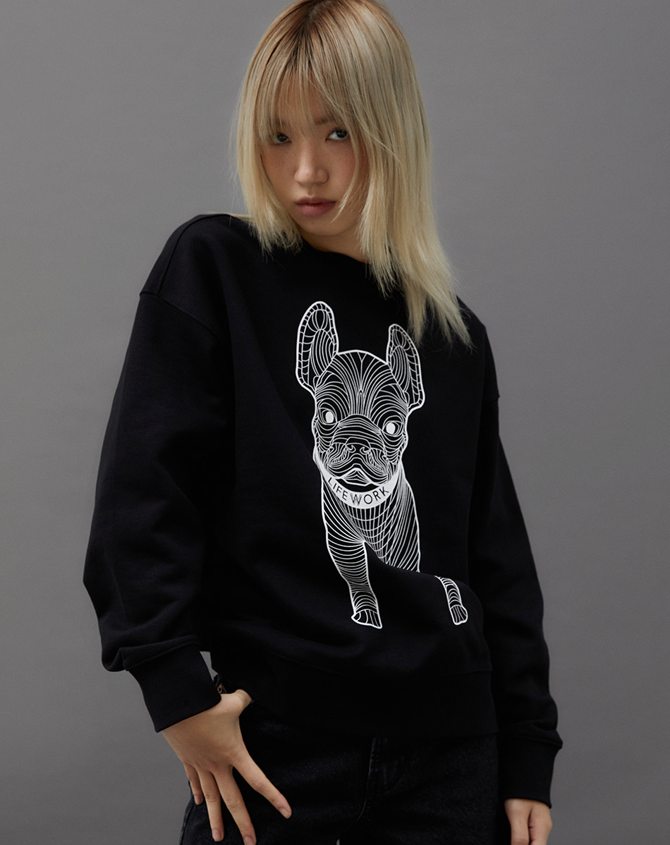 LifeWork | Big Ladok Sweatshirt Jet Black