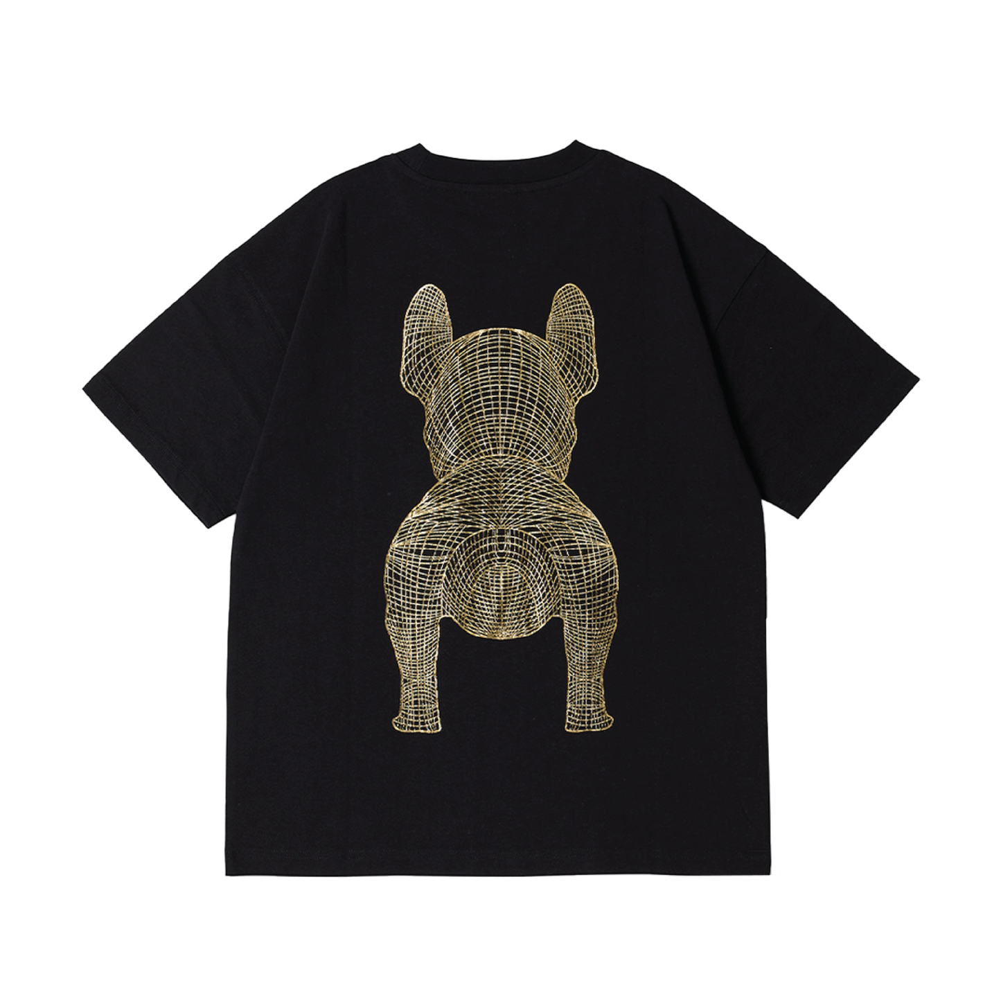 LifeWork | Gold Silver Dog S/S T-Shirt Black Gold