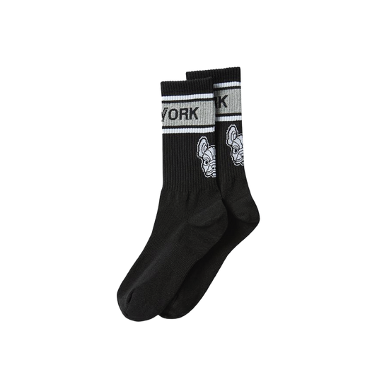 LifeWork | Baekradok New Crew Socks Black