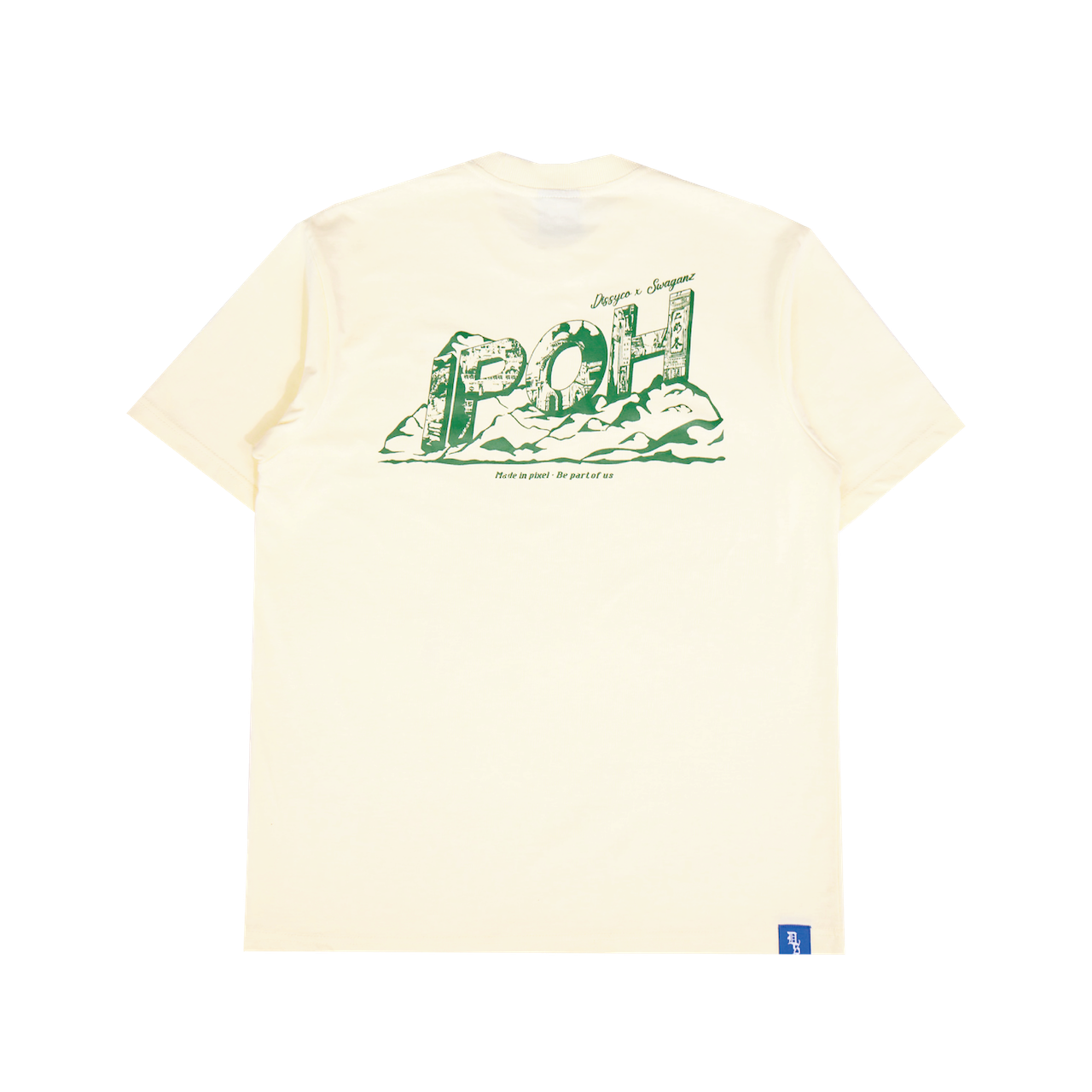 Dissyco x Swaganz | Landmark Tee Cream White